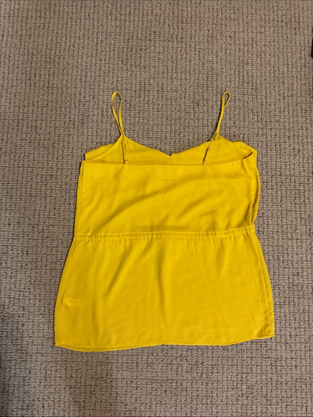 Yellow Ruffle Drawstring Cami Top - Picture 6 of 6
